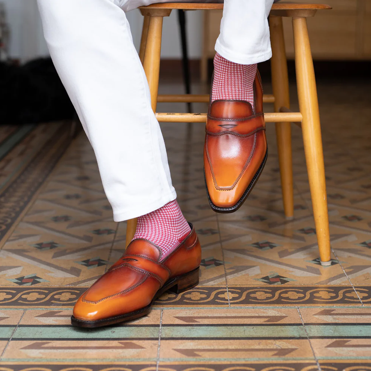Lea Golden Loafers