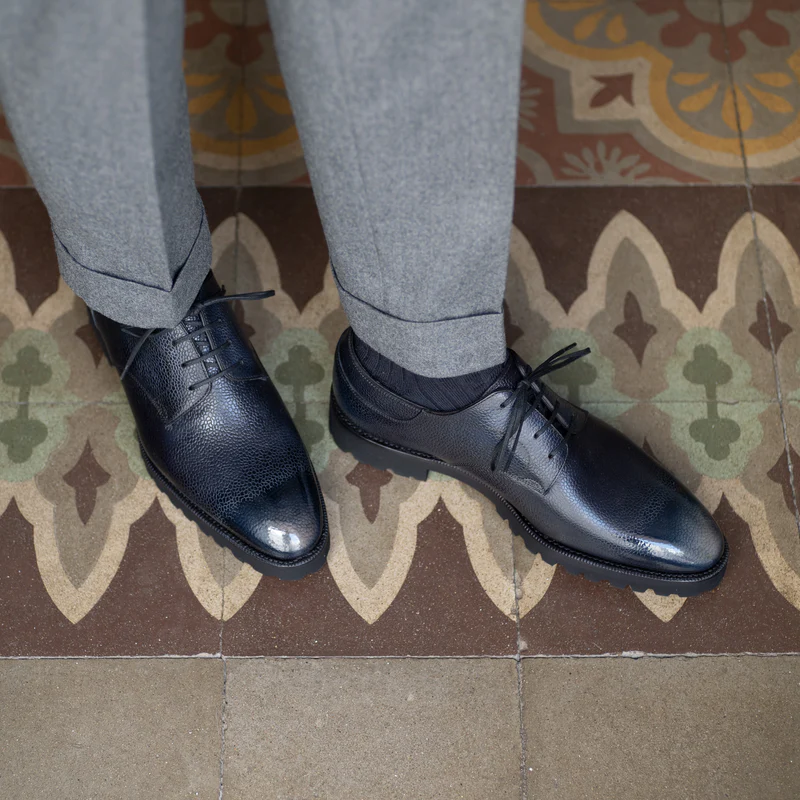 Manual Henry Leather Lace-UP Derby Oxford Shoes