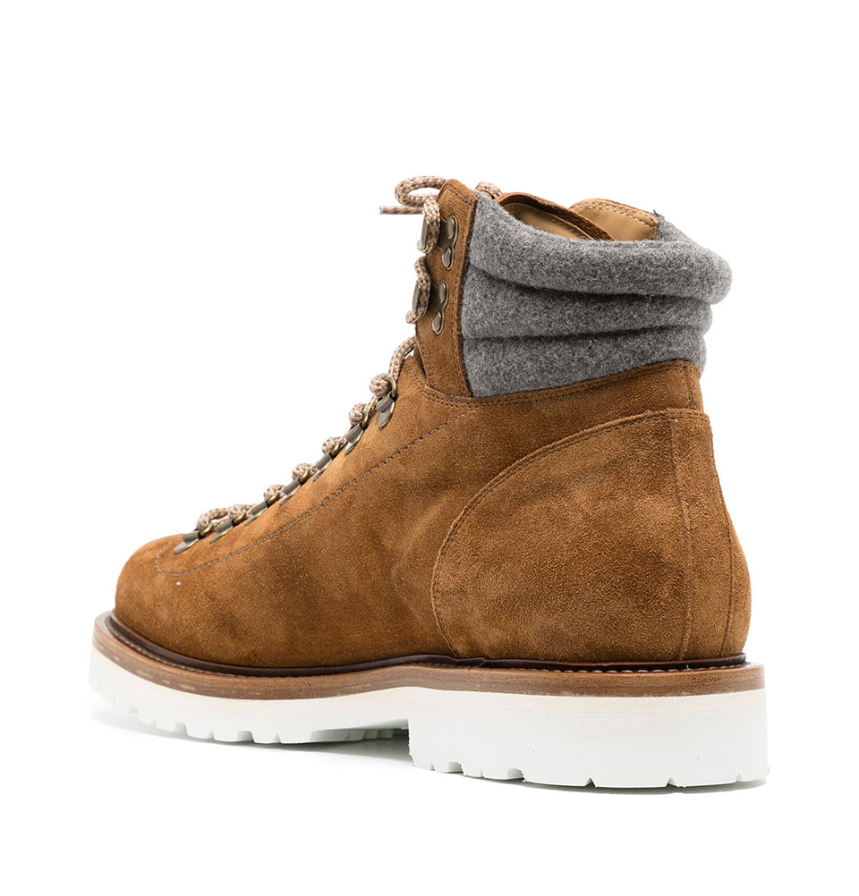 Lace up suede Ankle Boots