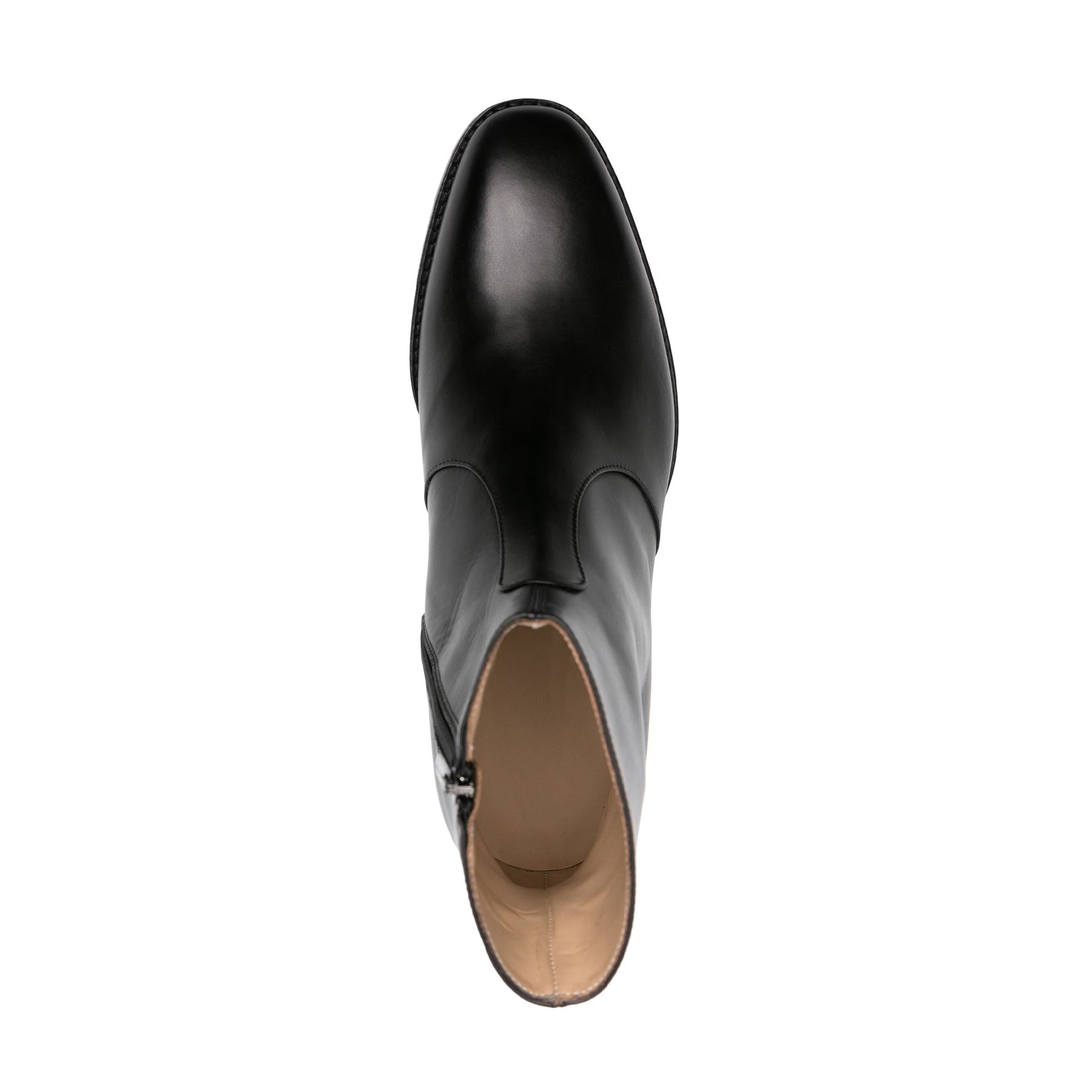 Baker Black Leather Cuban Boots