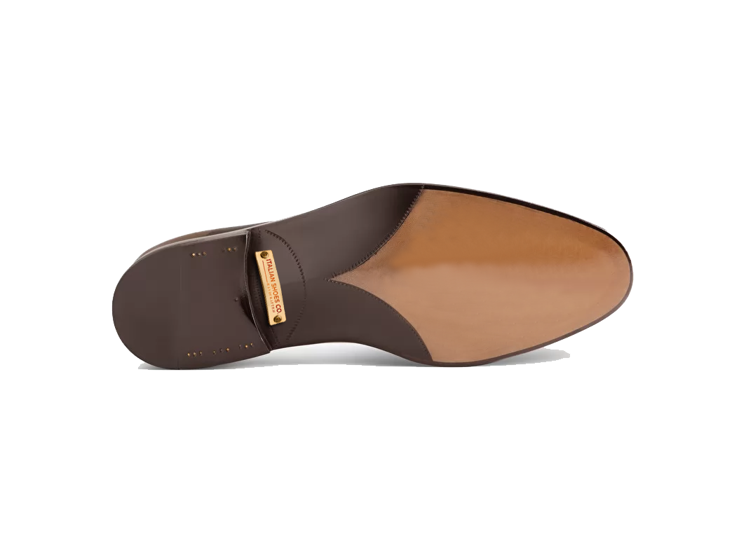 Oxfords Blue Italian Leather Men Shoes