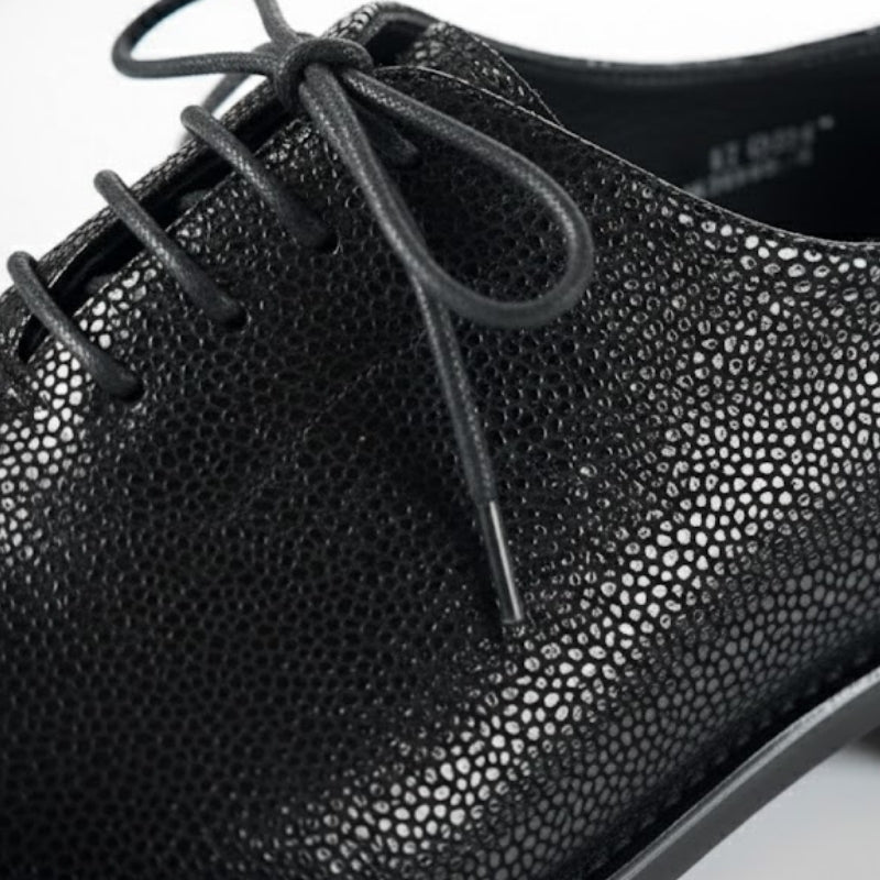 Italian Textured Luxe Lace Up Oxford Shoes