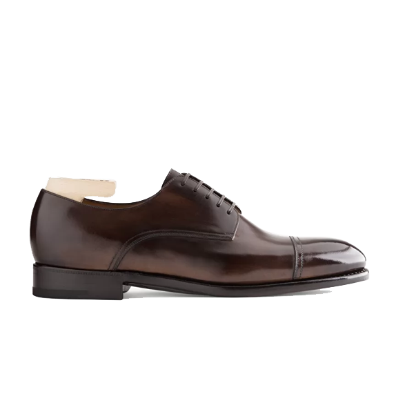 Derby Blucher Shade Brown Leather Shoes 595