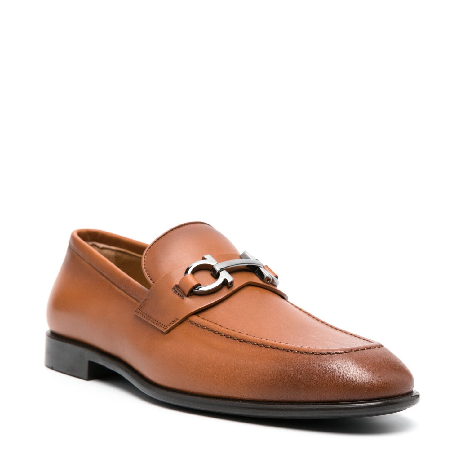 leather Horsebit Loafers