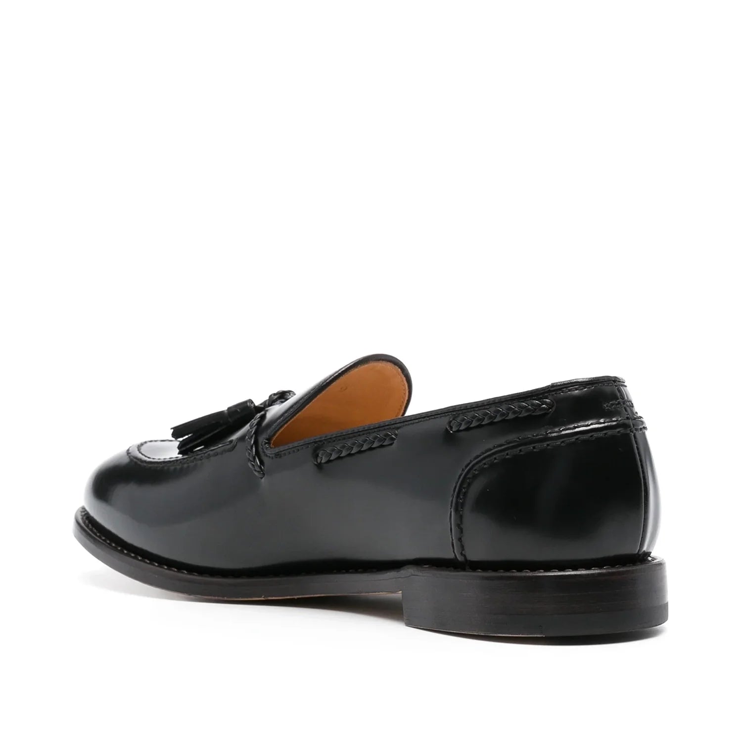 leather Tassel loafers