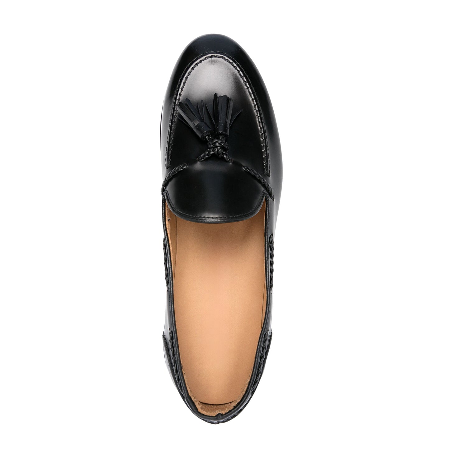 leather Tassel loafers