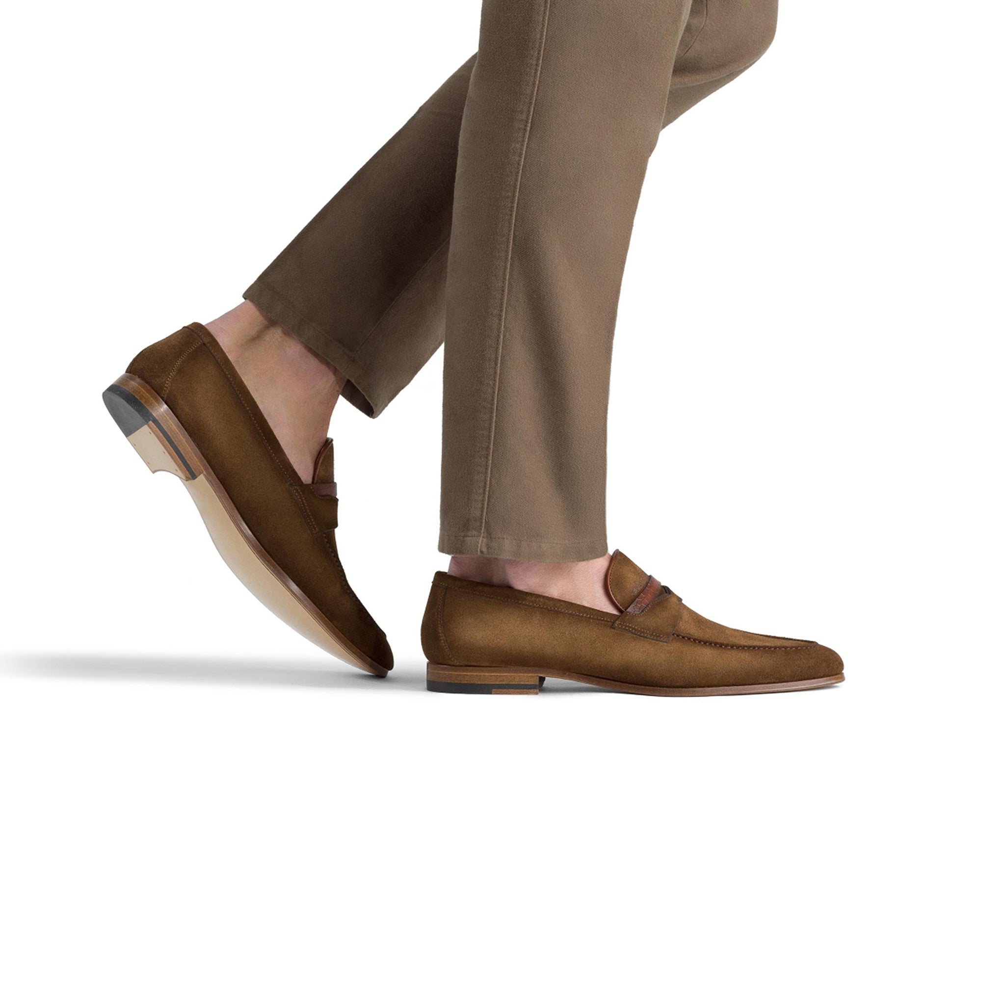 Suede Sasso Utilizes Classic Penny Loafer