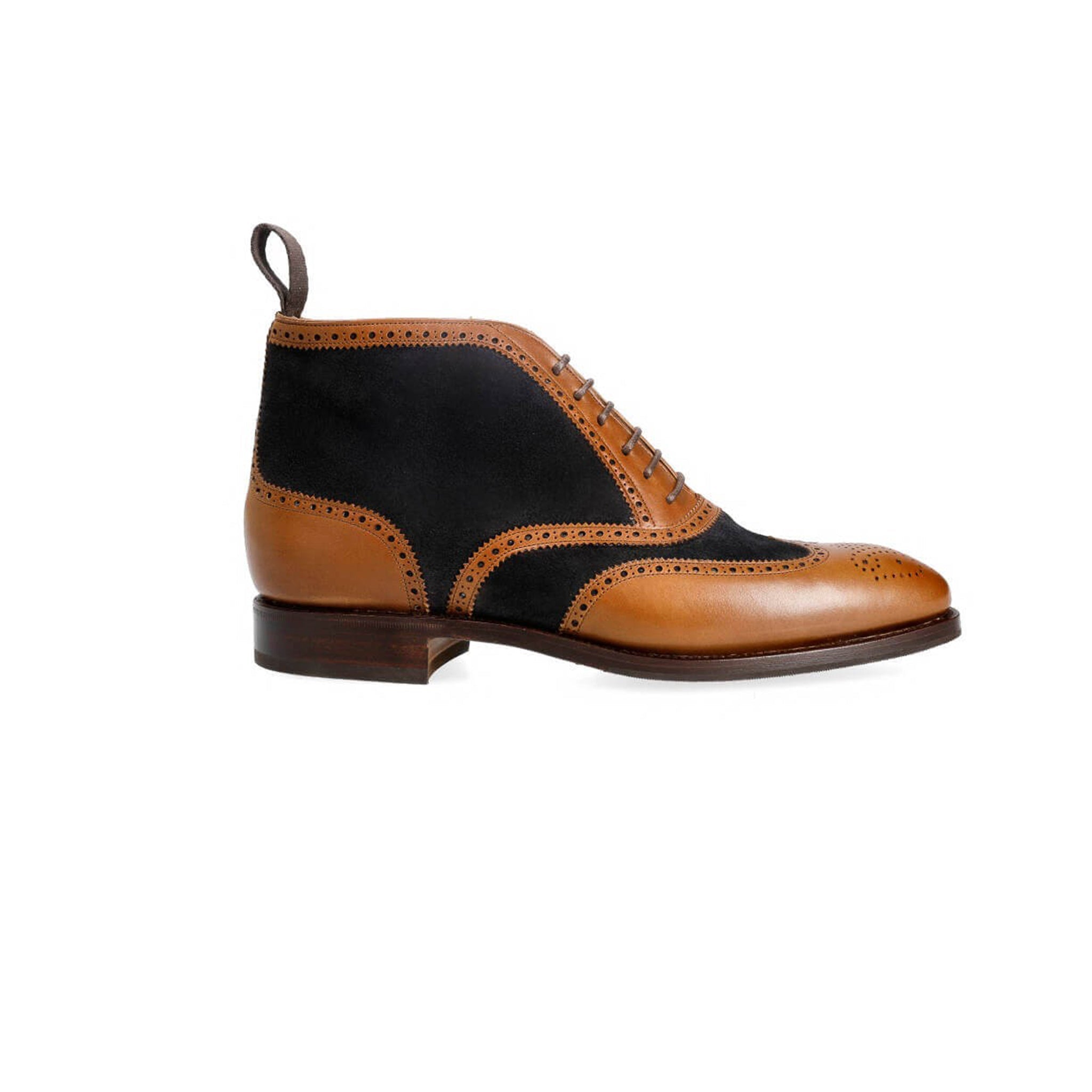 Black Vegano Suede Dress Boots for Men s