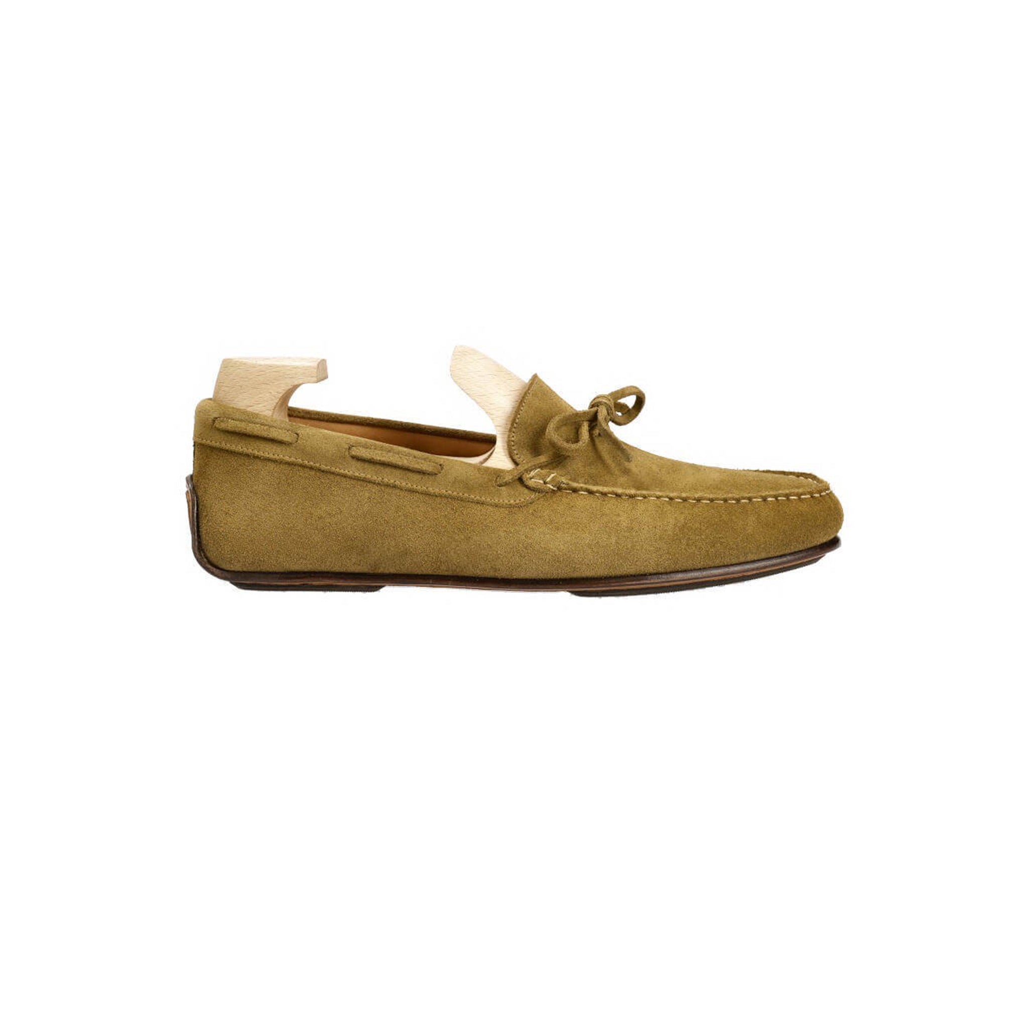 Caper Green Driving Suede