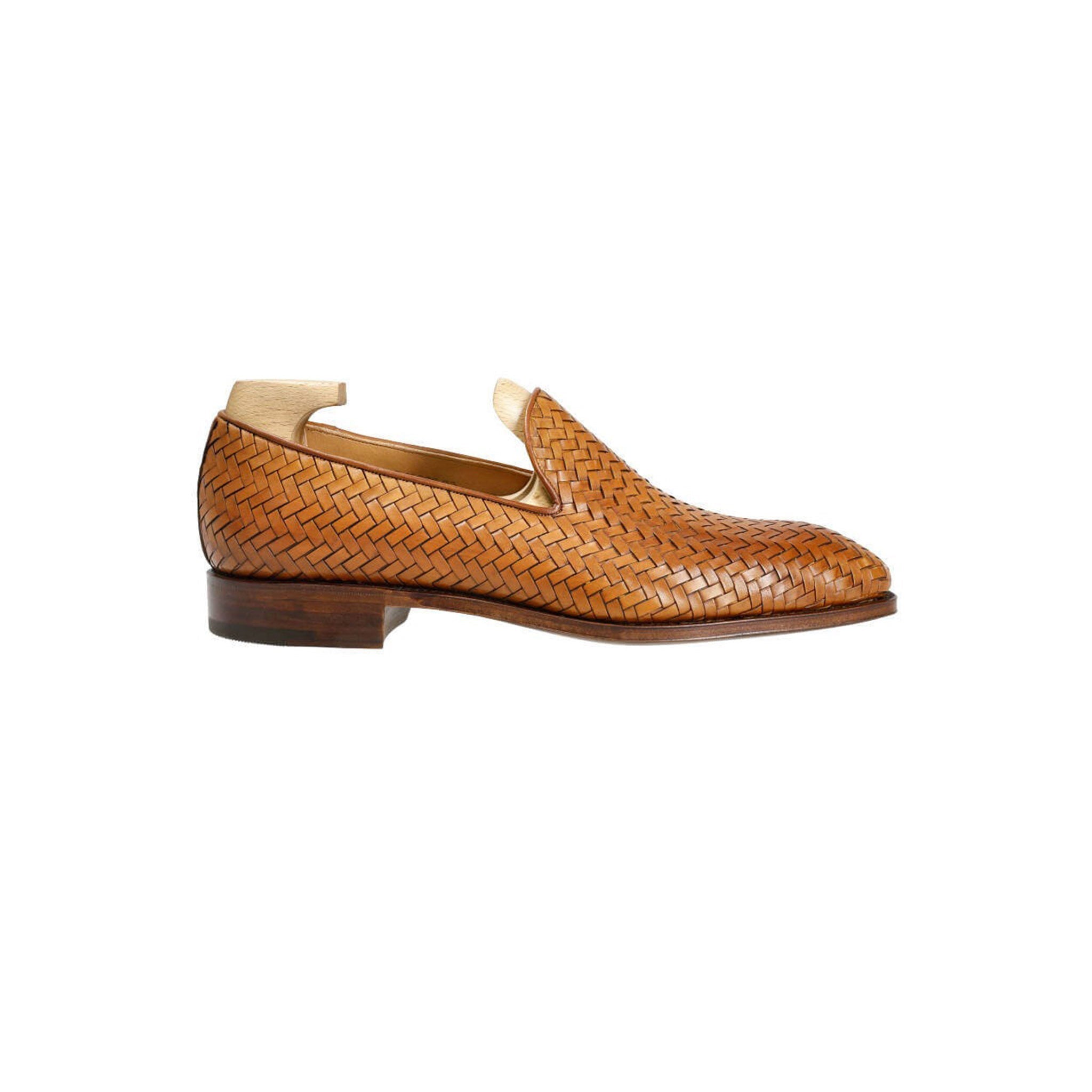 Tanned Braided Slip In Shoes