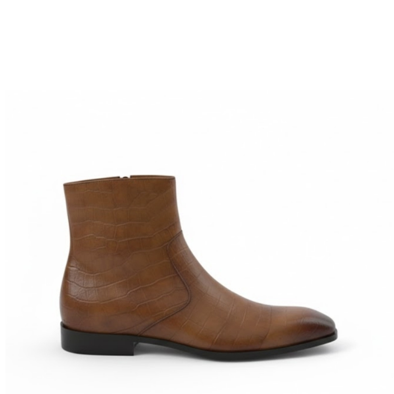 Crocelle Luxury Zip Dress Boots