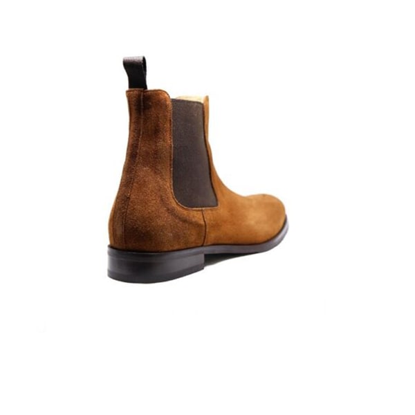 Classic Chelsea Suede Brown Ankle Boots