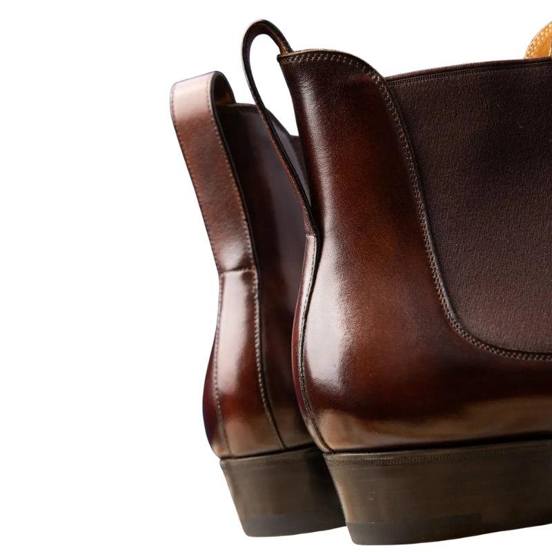 Classic Rich Espresso Chelsea Boots for Mens
