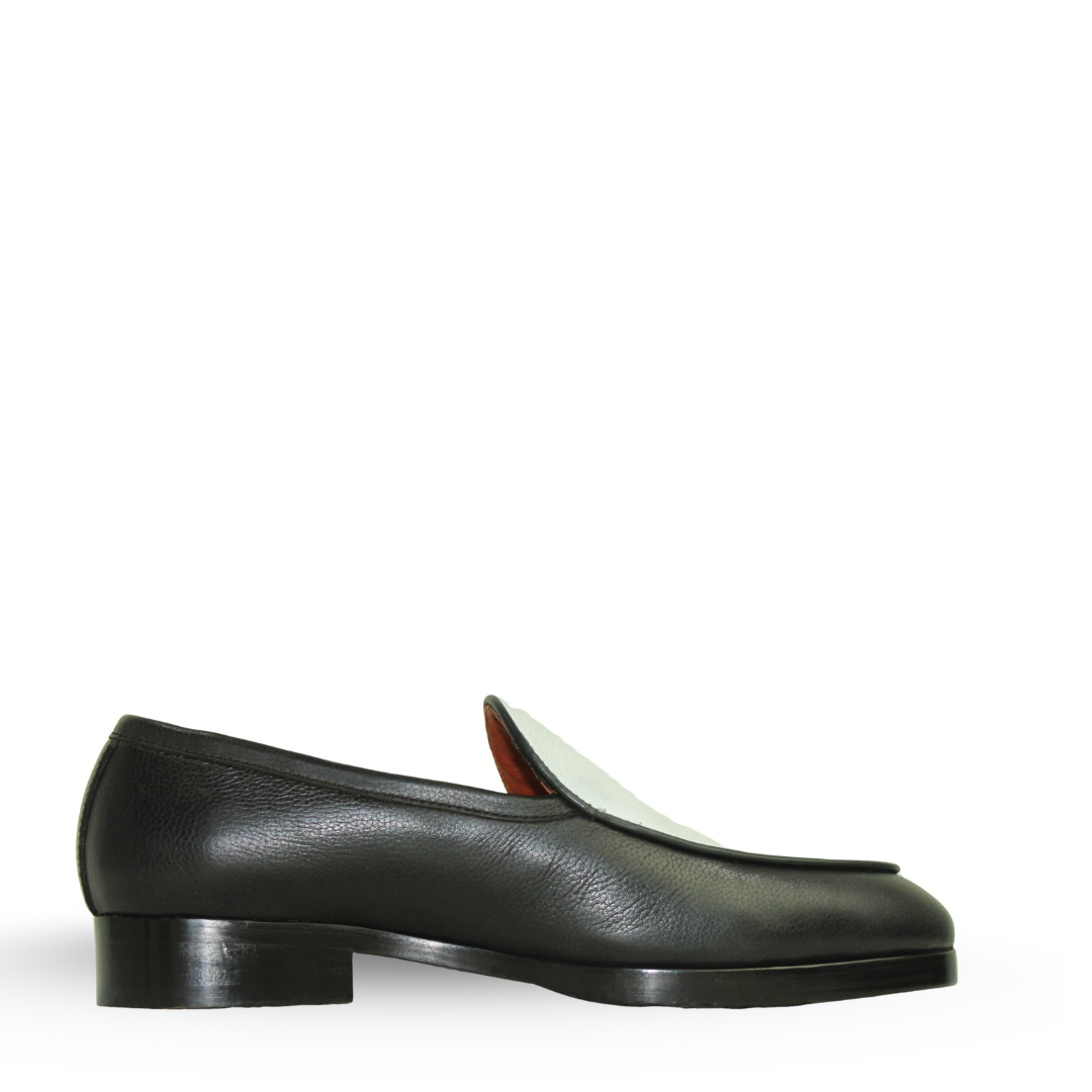 Mens Leather Dual Tone Italian Loafer