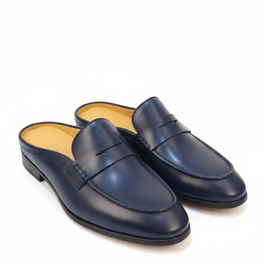 Luxe And Sleek Leather Mule