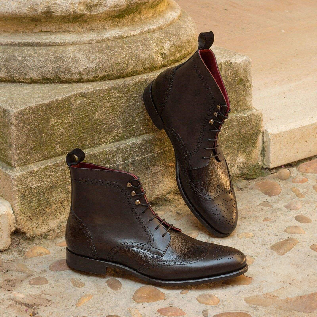 Military Brogue Boot