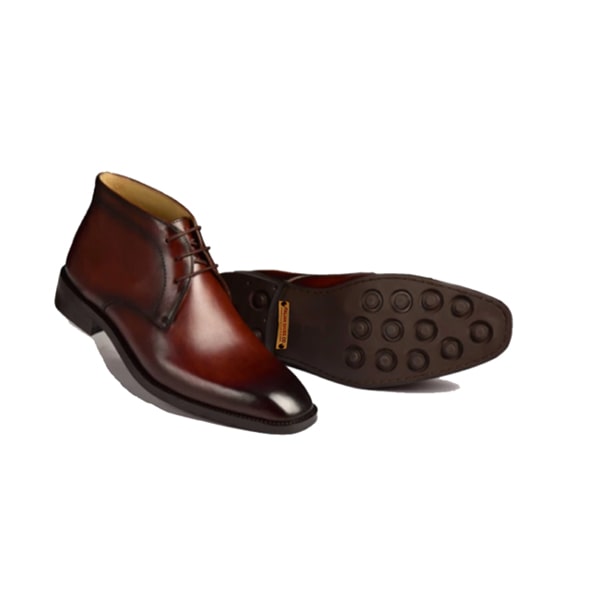 Derby Chukka Brown Leather Boots