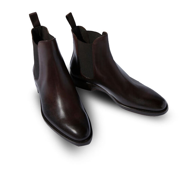 Classic Chelsea Round Toe Shade Leather Boots