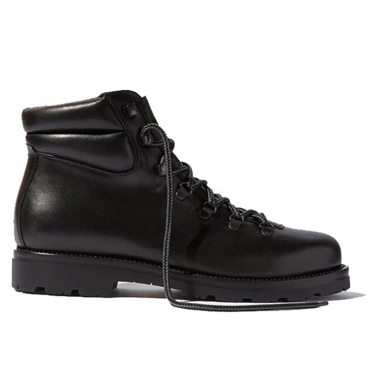 Black Leather Ankle Boots 655