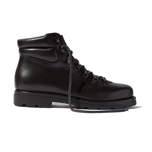 Black Leather Ankle Boots 655