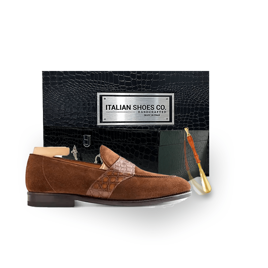 Penny Loafer in Suede Leather