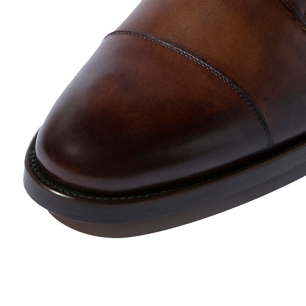 Derby Leather High Ankle Boots