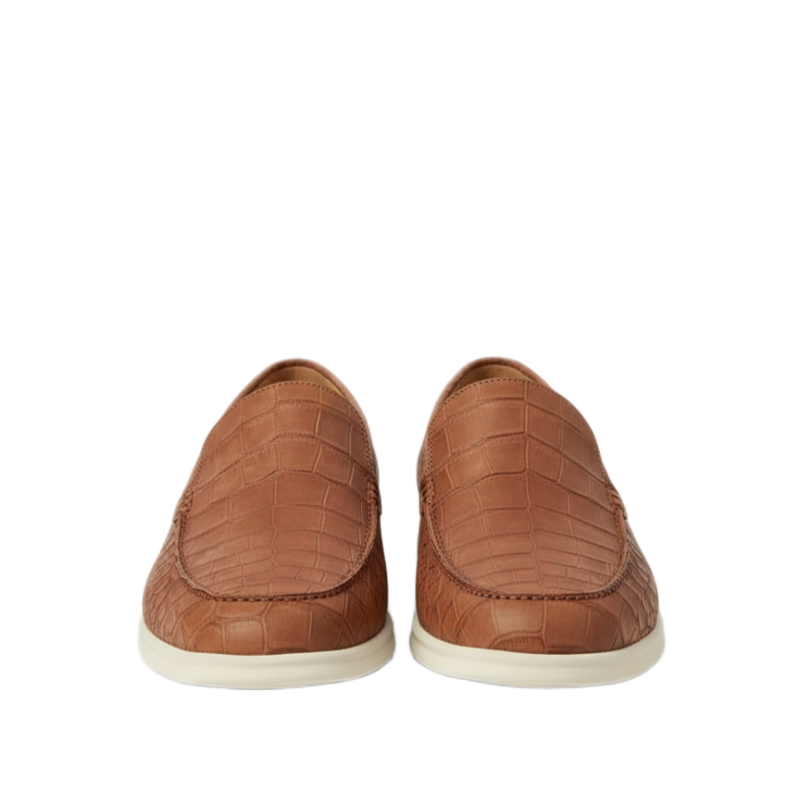 Alligator Leather Classic Slip on Loafers