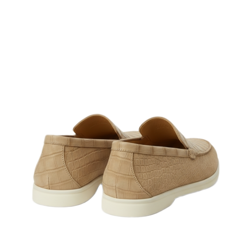 Alligator Leather Classic Slip on Loafers