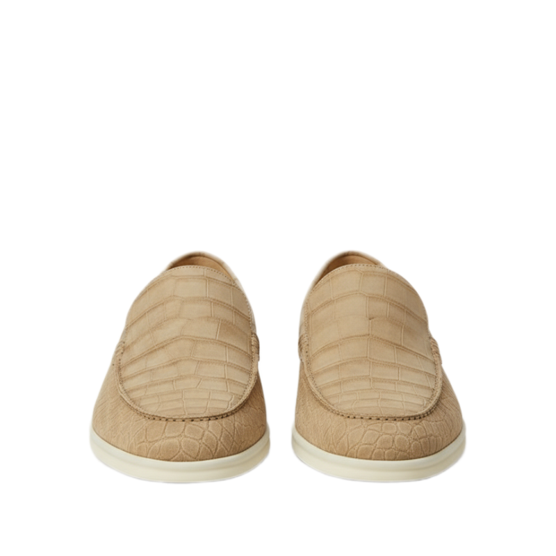 Alligator Leather Classic Slip on Loafers