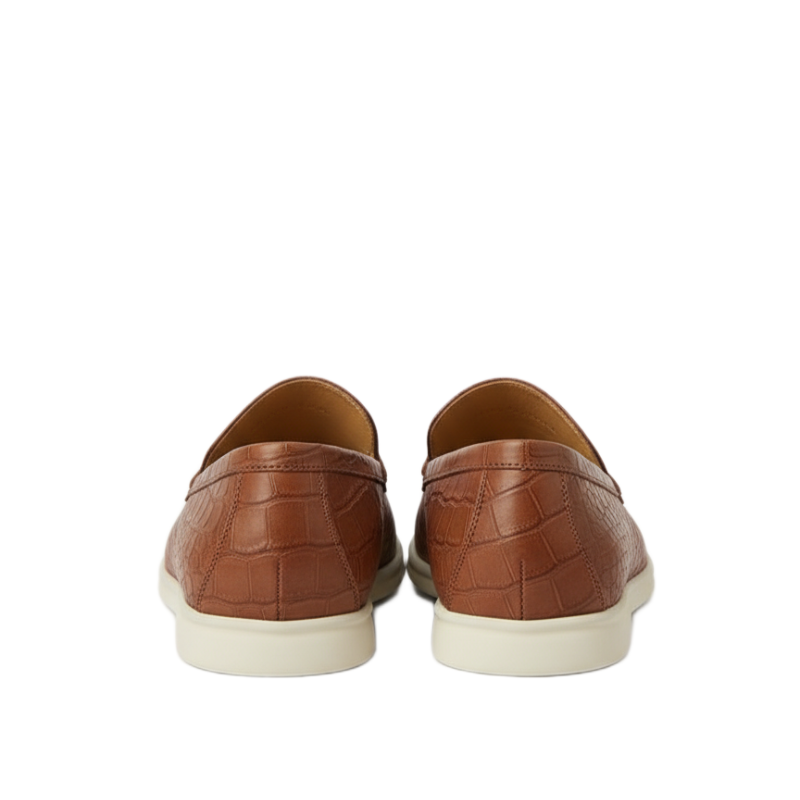 Alligator Leather Classic Slip on Loafers