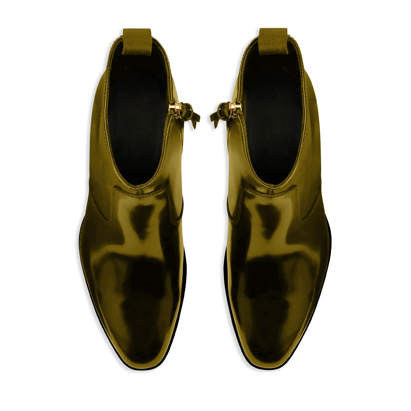 Ludhovic Olive Leather Ankle Boots
