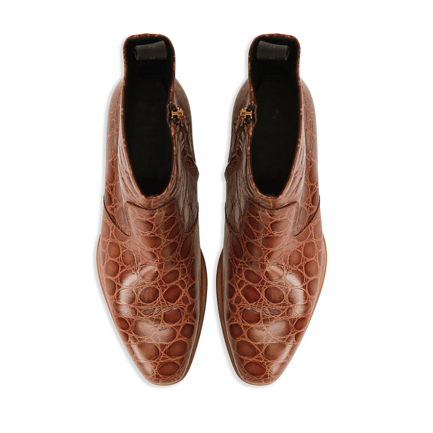 Tan Cuban Leather Boots