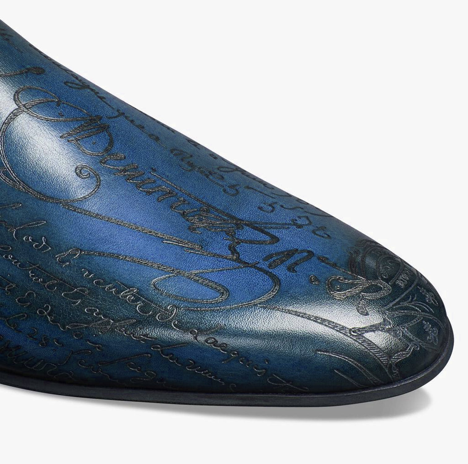 Trinidad blue leather Mules