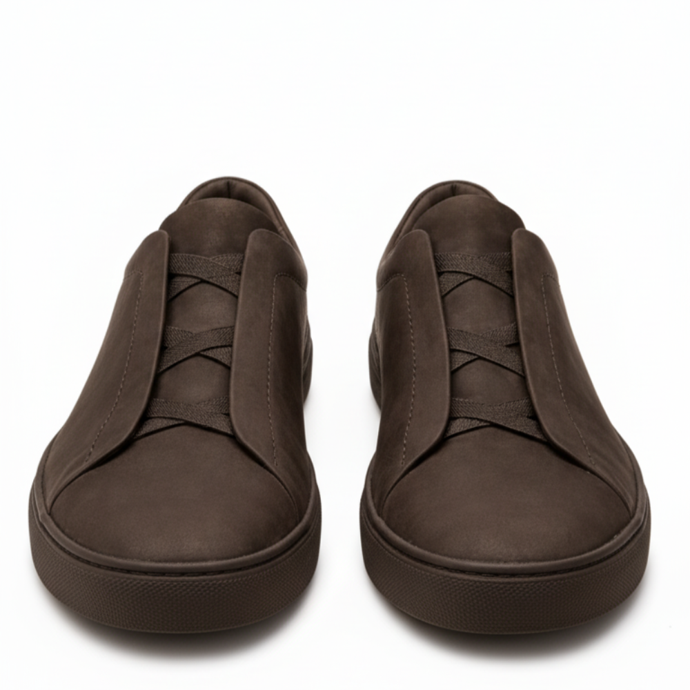 Aurelio Veil Tripple Stitch Nubuck Slip-On Sneakers