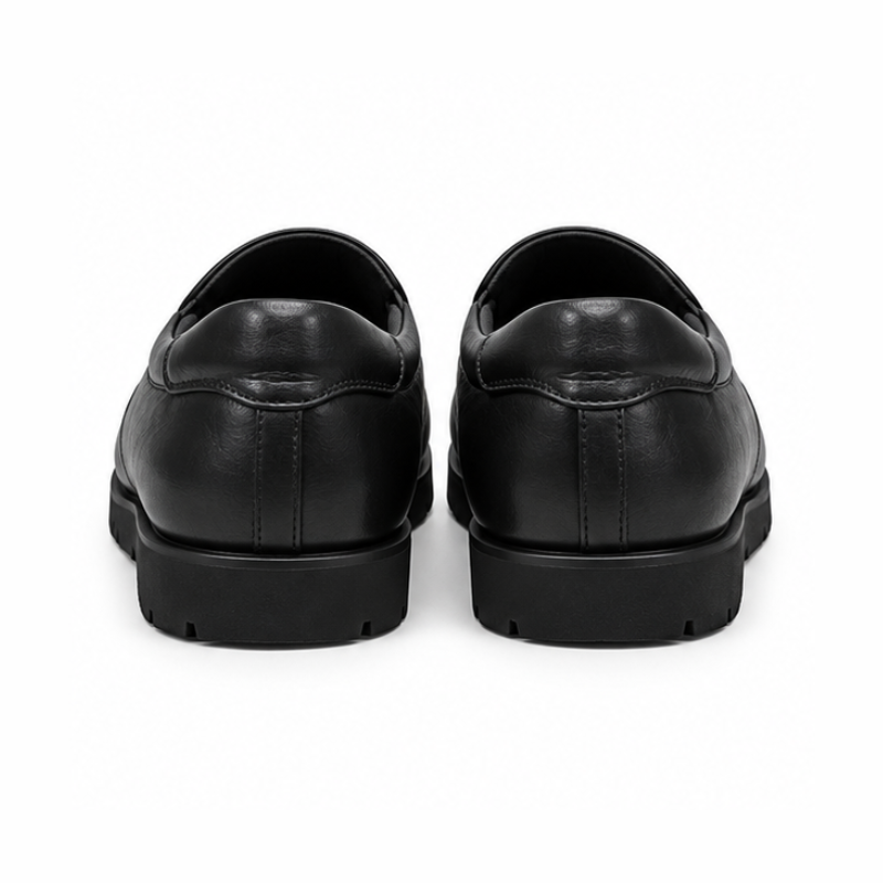 Avellino Nero Leather Comfort Loafers