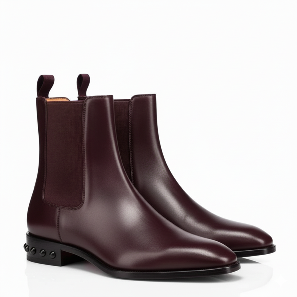 Coal Leather Black Chelsea Boots