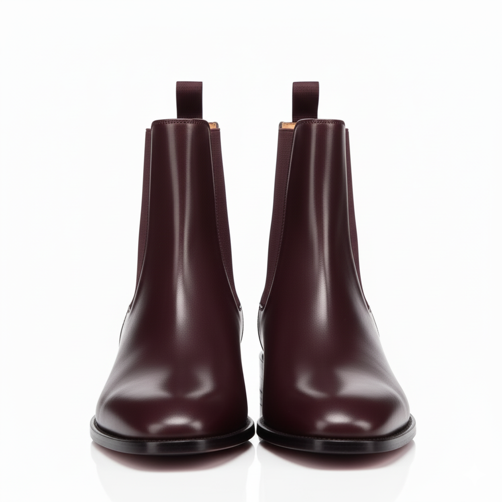 Coal Leather Black Chelsea Boots