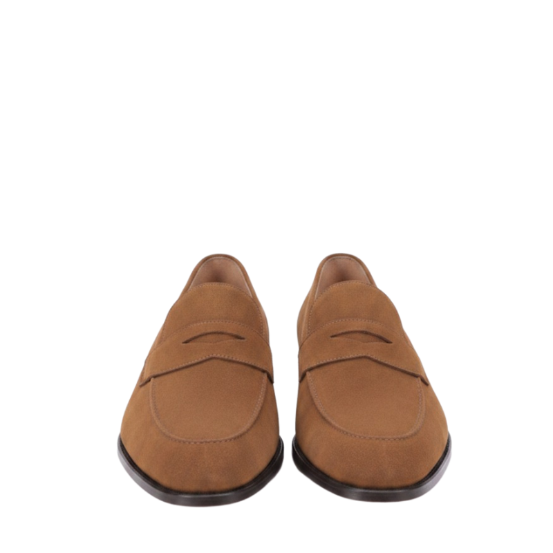 Elegant Luxury Inspired Suede Penny Loafers