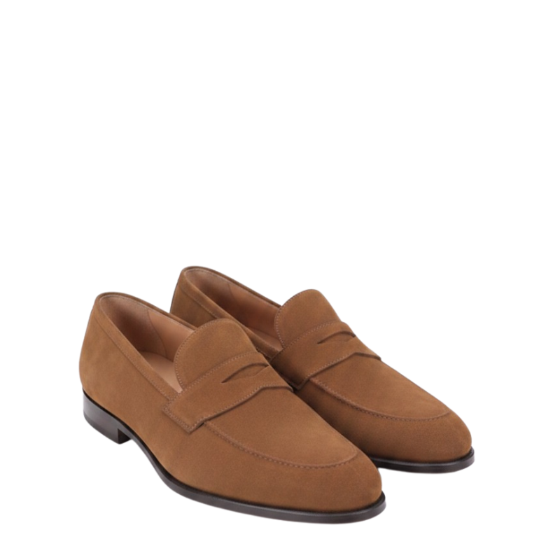 Elegant Luxury Inspired Suede Penny Loafers