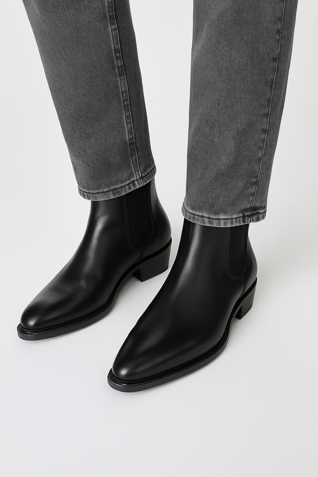 Side Zip Western Boot - Hand-Dyed Leather