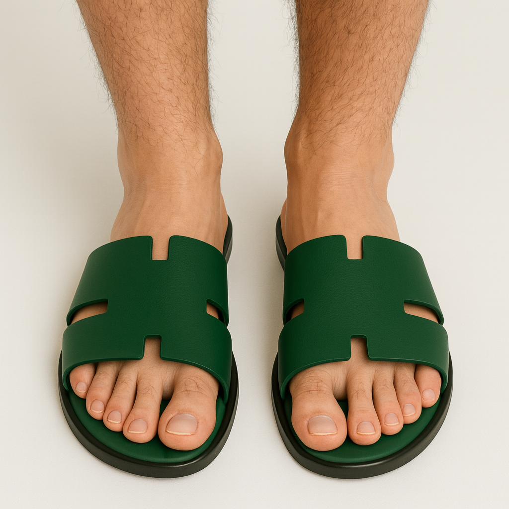 Haven Crimson Glide H Style Leather Slipper