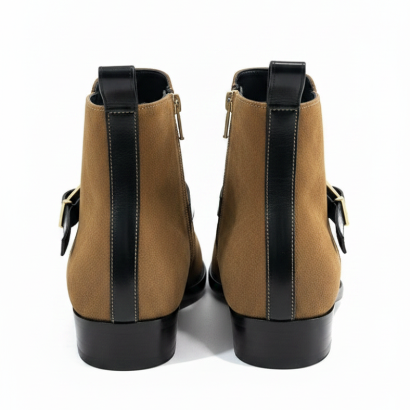 Classic Suede Semi Jodhpur Boots