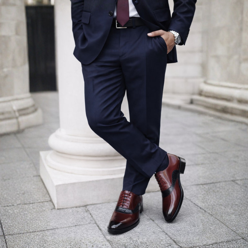 Classic Bold Harmony Textured Oxford