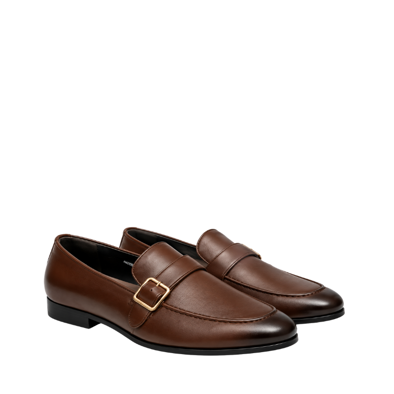 Classic Elegance Italian Craft Buckle Loafer