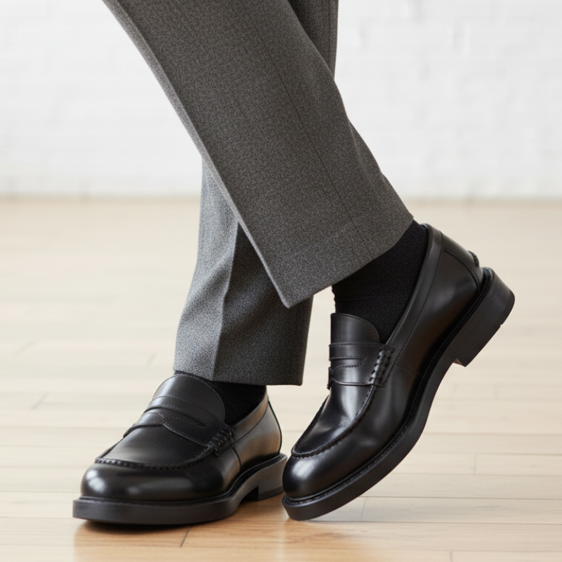 Classic Elegance Italian Slip‑Ons Penny Loafer