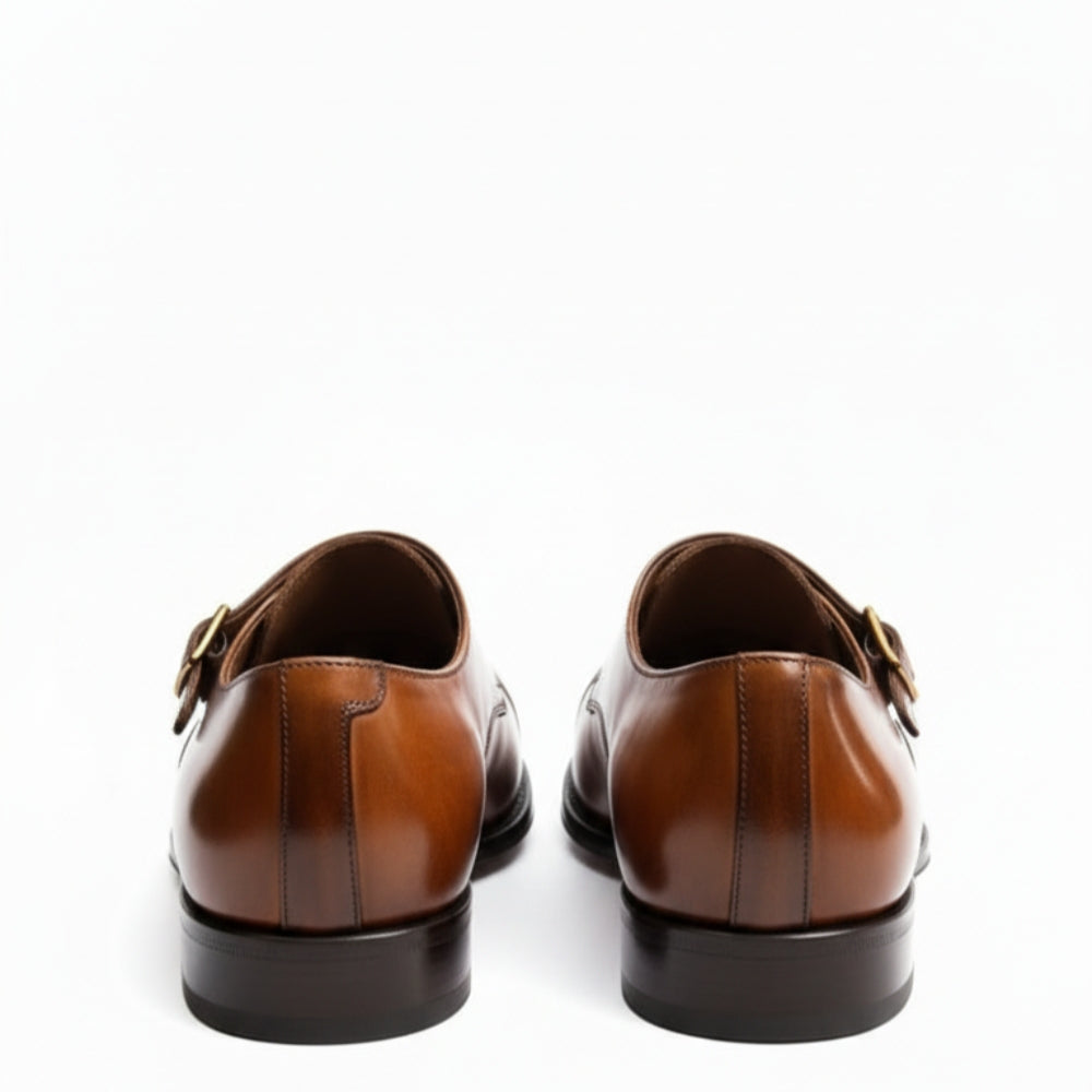 Classic Embodied In Gradient Finish Monk Strap Shoes