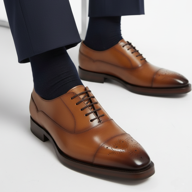 Classic Leather Lace Up Oxford Formal Shoes