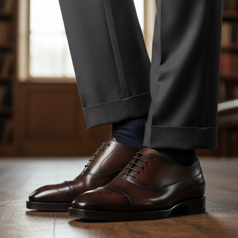 Classic Leather Lace Up Oxford Formal Shoes