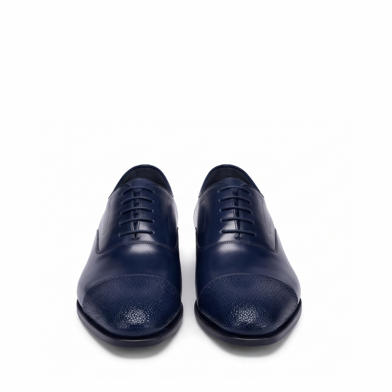 Classic Pebble Cap Dress Oxford Shoes