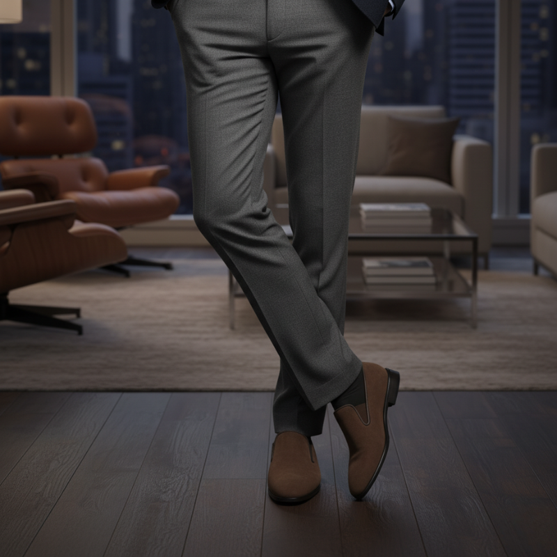 Classic Suede Gentlemen’s Slip On Loafers